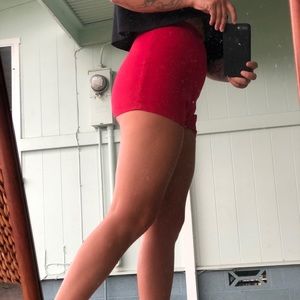 AMERICAN APPAREL Tap Short RED
